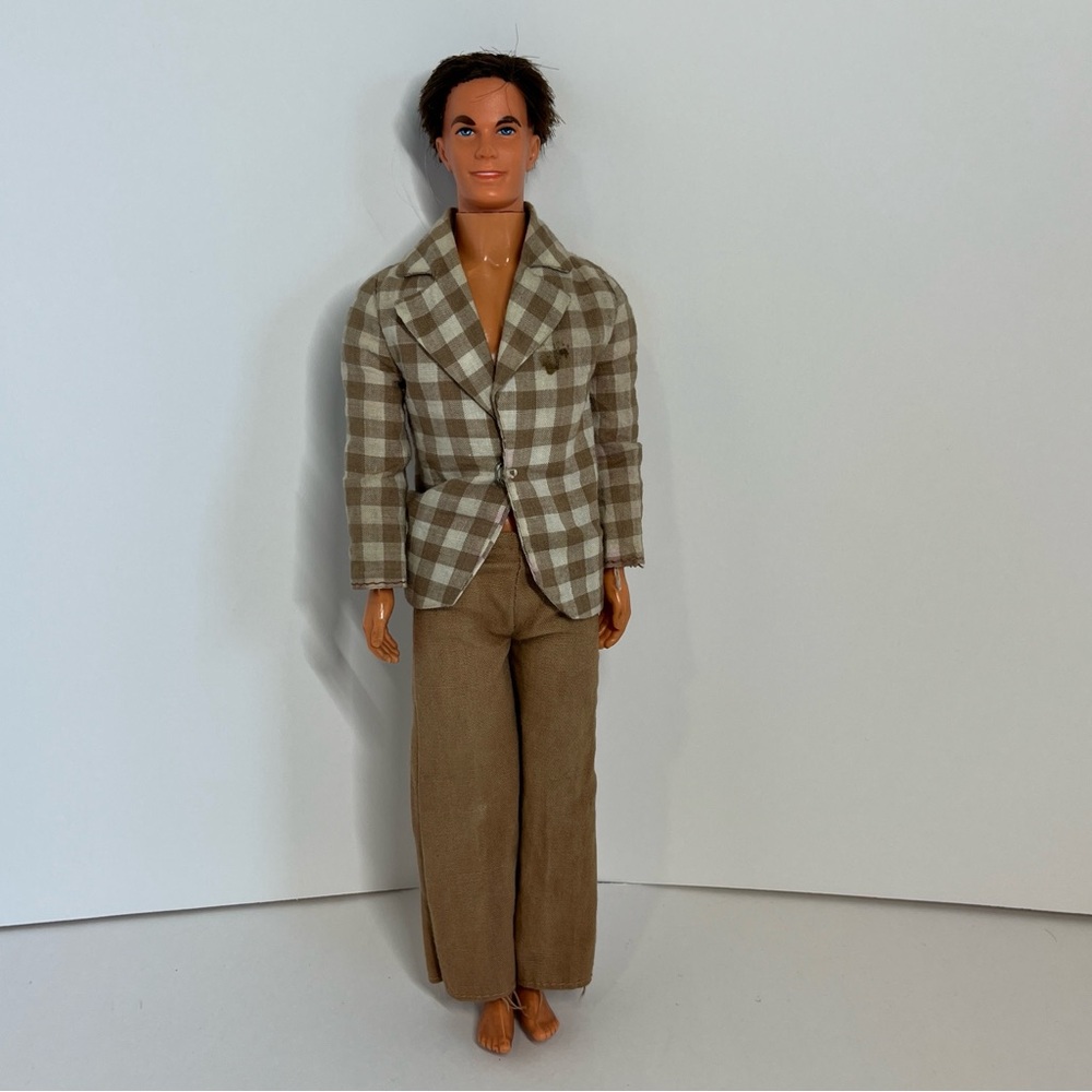 Vintage Mod Rooted Hair Ken Haircut Barbie Doll Original Outfit 70s 60s Toy